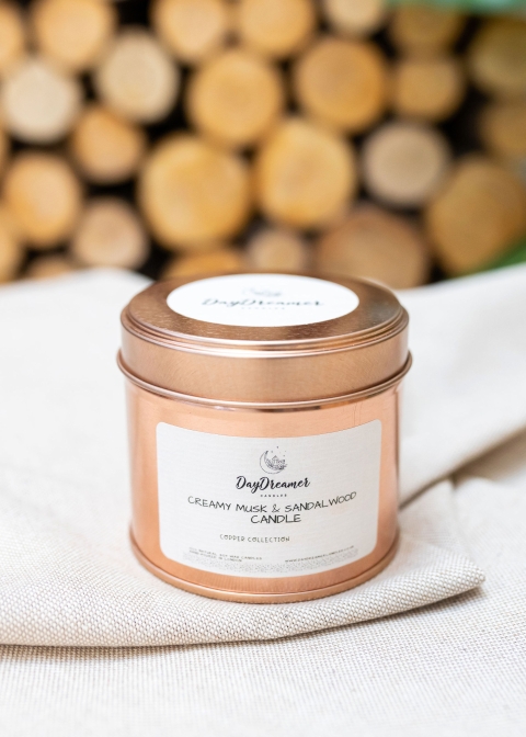 Creamy Musk & Sandalwood Soy Candle